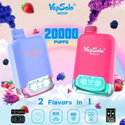 Остаточний огляд VapSolo Twins 20000: сила подвійного смаку?