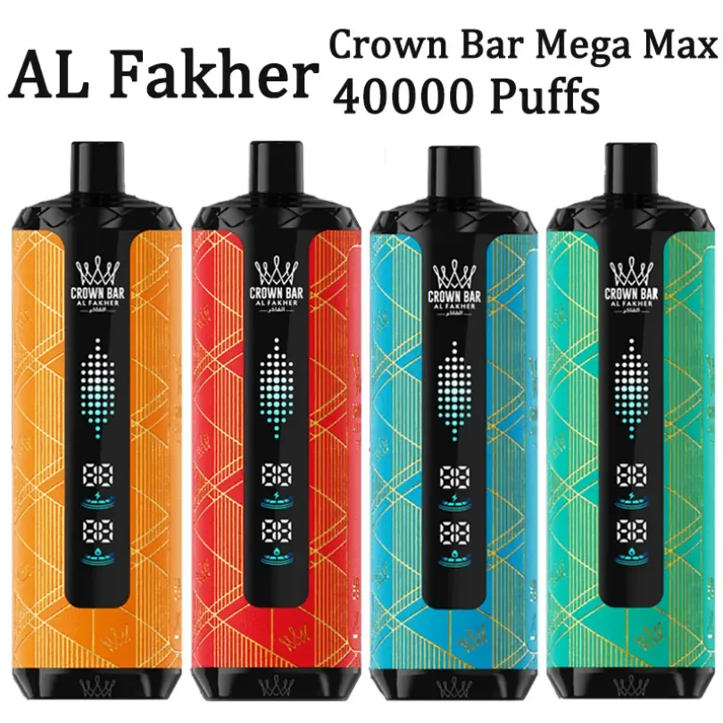 Одноразовий вейп AL Fakher 40K Puffs 40000 Crown Bar Mega Max оптом