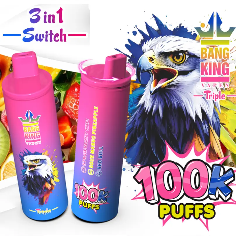 Bang King 100K Puffs 3 in 1 Vape Pen 100000 оптом