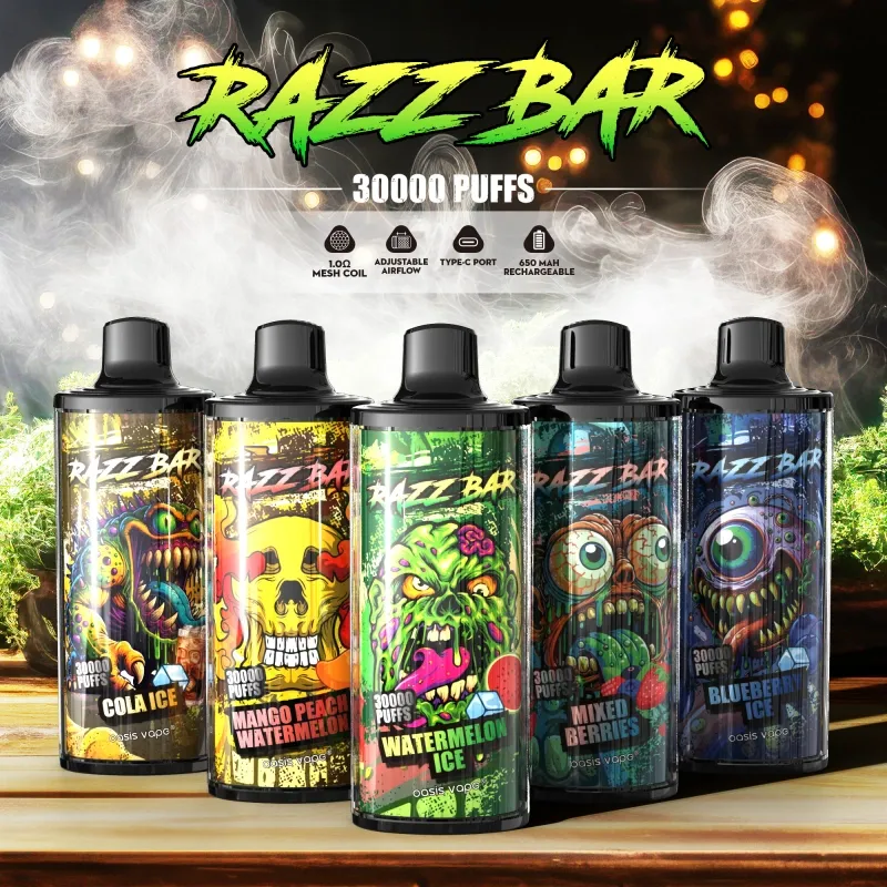 Одноразовий вейп Puffs 30k Razz Bar 30000 Puffs